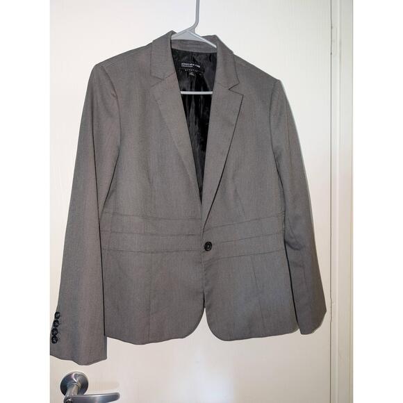 Jones New York Blazer Womens Size 12 Gray‎ Single Button Officewear - Picture 2 of 6